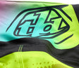 Troy Lee Designs Se Pro MX-Hose in Schwarz und Flo Gelb, strapazierfähige Motocross-Hose mit stylischem Design.