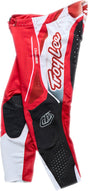 Troy Lee Designs Se Pro MX-Hose Salvo in Rot und Weiß, strapazierfähige Motocross-Hose mit stylischem Design.