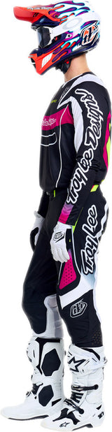 Troy Lee Designs Se Pro MX-Hose Salvo in Schwarz und Weiß, robuste Motocross-Hose mit komfortablem Schnitt und Markendesign