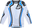 Troy Lee Designs GP Pro MX-Jersey Roller in Weiß und Blau, bequem und atmungsaktiv für Motocross-Fahrten