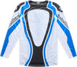 Troy Lee Designs GP Pro Jersey Roller in Weiß und Blau, MX-Jersey mit sportlichem Design und TROY LEE DESIGNS Logo.