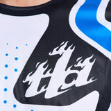 Troy Lee Designs GP Pro MX-Jersey Roller in Weiß und Blau mit sportlichem Design und atmungsaktivem Material