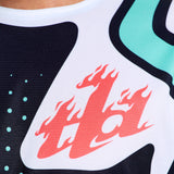 Troy Lee Designs GP Pro MX-Jersey Roller Schwarz und Petrol, komfortable Motocross-Jersey mit stylischem Design.