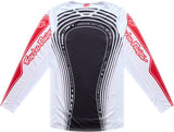 Troy Lee Designs GP Pro MX-Jersey Streamline in Rot und Schwarz, atmungsaktives Motorsport-Trikot mit TROY LEE DESIGNS Logo