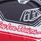 Troy Lee Designs GP Pro MX-Jersey Streamline in Rot und Schwarz, bequemes Mesh-Material für Motocross-Fahrer