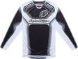 Troy Lee Designs GP Pro MX-Jersey Streamline in Schwarz und Weiß, strapazierfähiges Motorsport-Shirt mit stylischem Design.