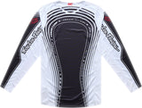 Troy Lee Designs GP Pro MX-Jersey Streamline Schwarz-Weiß, bequemes Motocross-Shirt mit stylischem Design.