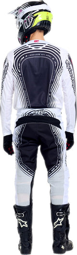 Troy Lee Designs GP Pro MX-Jersey Streamline in Schwarz und Weiß, stylisches Motocross-Trikot mit Logo-Details.