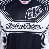 Troy Lee Designs GP Pro MX-Jersey Streamline in Schwarz und Weiß, leichtes Motorsport-Trikot mit atmungsaktivem Material