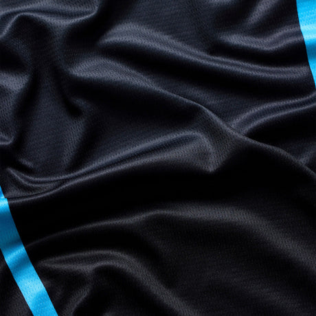 Troy Lee Designs GP Pro MX-Jersey Framework Schwarz und Cyan, atmungsaktive Motocross-Lizenzjacke mit Logo-Details