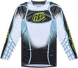 Troy Lee Designs GP Pro MX-Jersey in Framework Carbon und Grau, bequem und strapazierfähig für Motocross-Fahrten