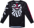 Troy Lee Designs GP Pro MX-Jersey Cyclops Schwarz mit schwarzem Design und atmungsaktivem Material für Motocross.