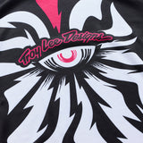 Rückenansicht der TROY LEE DESIGNS GP Pro Jersey Cyclops in Schwarz, atmungsaktive MX-Jersey für Motocrossfahrer