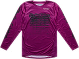 Motorrad-Motocross-Jersey von Troy Lee Designs GP Pro in Fuchsia, mit auffälligem Design und bequemem Material.