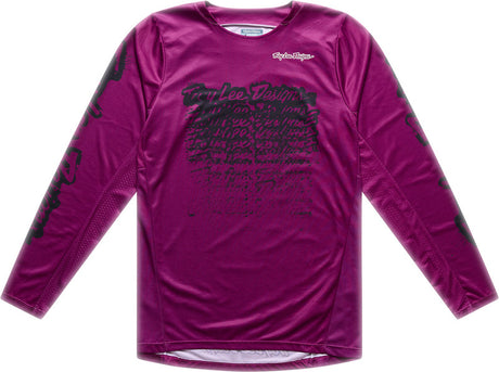 Motorrad-Motocross-Jersey von Troy Lee Designs GP Pro in Fuchsia, mit auffälligem Design und bequemem Material.