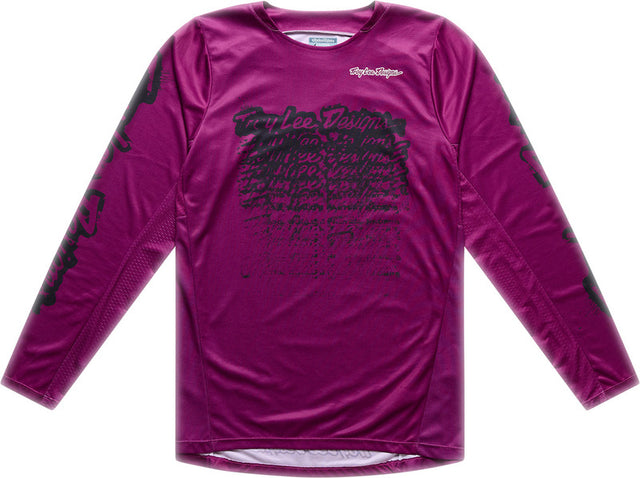Motorrad-Motocross-Jersey von Troy Lee Designs GP Pro in Fuchsia, mit auffälligem Design und bequemem Material.