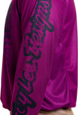 Troy Lee Designs GP Pro MX-Jersey Stamp Fuchsia, bequemes Motorradtrikot in kräftigem Pink mit Logo und stylischem Design