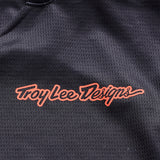 Troy Lee Designs GP Pro MX-Jersey Stamp Schwarz, schwarze Offroad-Motorrad-Jersey mit Markenlogo und atmungsaktivem Material
