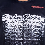 Troy Lee Designs GP Pro MX-Jersey in Schwarz mit Markenlogo, bequemes Motorsport-Trikot für Motocross-Fahrer