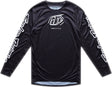Schwarze Troy Lee Designs GP Pro MX-Jersey mit Badge, atmungsaktives Motorsport-Trikot für Motocrossfahrer.