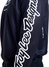 Troy Lee Designs GP Pro MX-Jersey Badge Schwarz, schwarze Motocross-Jersey mit Logo-Details, bequem und strapazierfähig