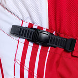 Troy Lee Designs GP Pro MX-Hose Streamline in Rot und Schwarz, strapazierfähige MX-Fahrhose mit flexiblem Material.