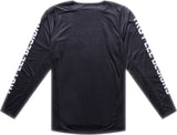 Troy Lee Designs GP Pro Air MX-Jersey Seal Schwarz, atmungsaktive Motocross-Jacke mit schwarzem Design und TROY LEE DESIGNS Logo.