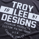 Troy Lee Designs GP Pro Air MX-Jersey Seal Schwarz, atmungsaktive schwarze Motocross-Jacke mit Logo und Mesh-Einsätzen