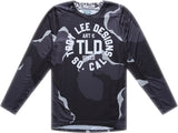 Troy Lee Designs GP Pro Air Jersey in Schwarz mit Camouflage-Muster, leichte MX-Jersey für Motocross und Offroad-Fahrten