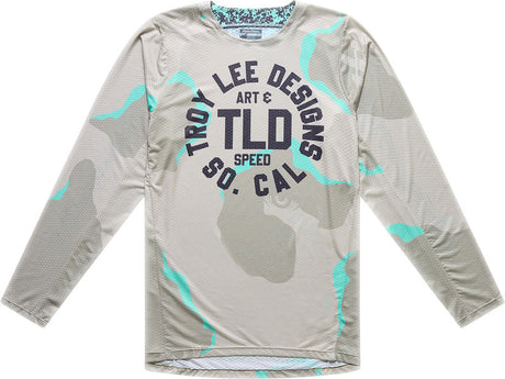 Troy Lee Designs GP Pro Air MX-Jersey mit Tarnmuster in Aqua und Desert, atmungsaktives Motocross-Trikot