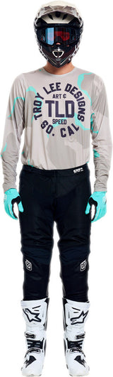 Troy Lee Designs GP Pro Air Jersey MX-Jersey in Camouflage Aqua Desert, atmungsaktive Motocross-Jacke mit Camouflage-Muster.