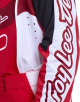 Troy Lee Designs Se Pro Jugend MX-Jersey Salvo in Rot und Weiß, atmungsaktive Motocross-Jersey für Jugendliche
