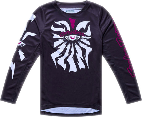 Kinder-Motocross-Jersey von Troy Lee Designs GP Pro Jugend Cyclops in Schwarz, sportliches MX-Jersey für junge Fahrer