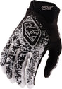 Troy Lee Designs Air Handschuhe Sever in Schwarz und Weiß, MX-Handschuhe für Motocross, mit gepolstertem Handrücken.