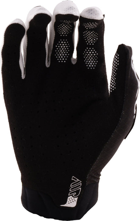 Troy Lee Designs Air Handschuhe Sever in Schwarz und Weiß, MX-Handschuhe mit robustem Material und optimalem Sitz.