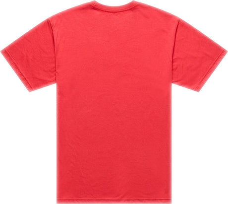 Troy Lee Designs Deuces T-Shirt in Scarlet, bequeme Freizeitbekleidung aus weichem Stoff, mit auffälligem TROY LEE DESIGNS Logo.