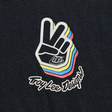 Schwarzes Troy Lee Designs Deuces T-Shirt aus Freizeitbekleidung mit modernem Druck, bequem und stylisch.