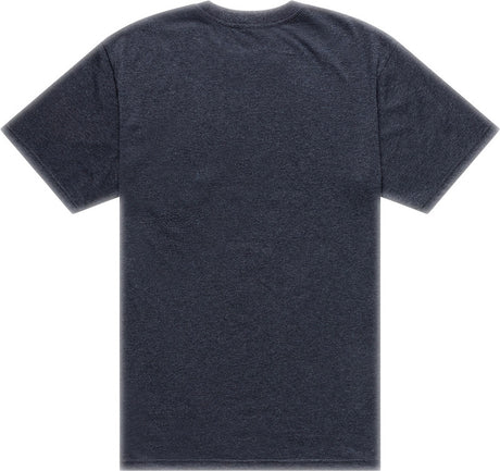Troy Lee Designs Finish Line T-Shirt in Schwarz Heather, Freizeitbekleidung, bequemes T-Shirt mit Logo-Print, frontale Ansicht