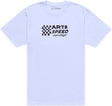 Weißes Troy Lee Designs Finish Line T-Shirt aus Freizeitbekleidung mit Logo-Print, bequemes Unisex-Top für den Alltag.