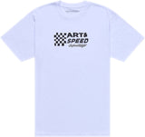 Weißes Troy Lee Designs Finish Line T-Shirt aus Freizeitbekleidung mit Logo-Print, bequemes Unisex-Top für den Alltag.