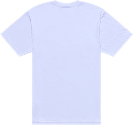 Weißen Troy Lee Designs Finish Line T-Shirt, Freizeitbekleidung, mit Logo-Druck, auf weißem Hintergrund sichtbar