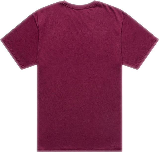 Troy Lee Designs Flame2 T-Shirt in Sangria, Freizeitbekleidung mit Flame-Design, bequem und stylisch für den Alltag.