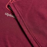 Troy Lee Designs Flame2 T-Shirt in Sangria, Freizeitbekleidung mit Flame-Design und Rundhalsausschnitt, bequem und stylisch.