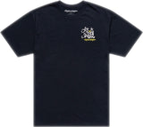 Schwarzes Troy Lee Designs Heritage T-Shirt aus Freizeitbekleidung, bequemes Baumwoll-Design, zeigt das TLD Logo auf der Brust.