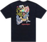 Schwarzes Troy Lee Designs Heritage T-Shirt aus Freizeitbekleidung, bequemes Casual-Shirt mit Markenlogo vorne.