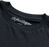 Schwarzes Troy Lee Designs Heritage T-Shirt aus Freizeitbekleidung, bequemes Design mit markantem Logo auf der Vorderseite