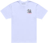 Weißes Troy Lee Designs Heritage T-Shirt aus Freizeitbekleidung mit stylischem Logo-Design, bequem und modern.