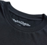 Schwarzes TROY LEE DESIGNS Stripes T-Shirt aus Freizeitbekleidung mit Streifenmuster, frontale Ansicht