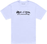 Weißes Troy Lee Designs Repeat T-Shirt aus Freizeitbekleidung mit auffälligem Muster und bequemem Schnitt.