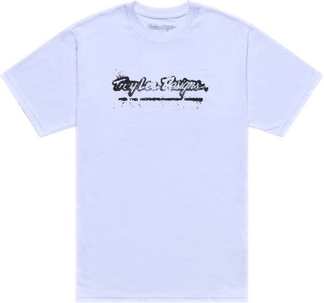 Weißes Troy Lee Designs Repeat T-Shirt aus Freizeitbekleidung mit auffälligem Muster und bequemem Schnitt.